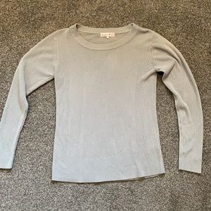 Grey Ribbed Sweater